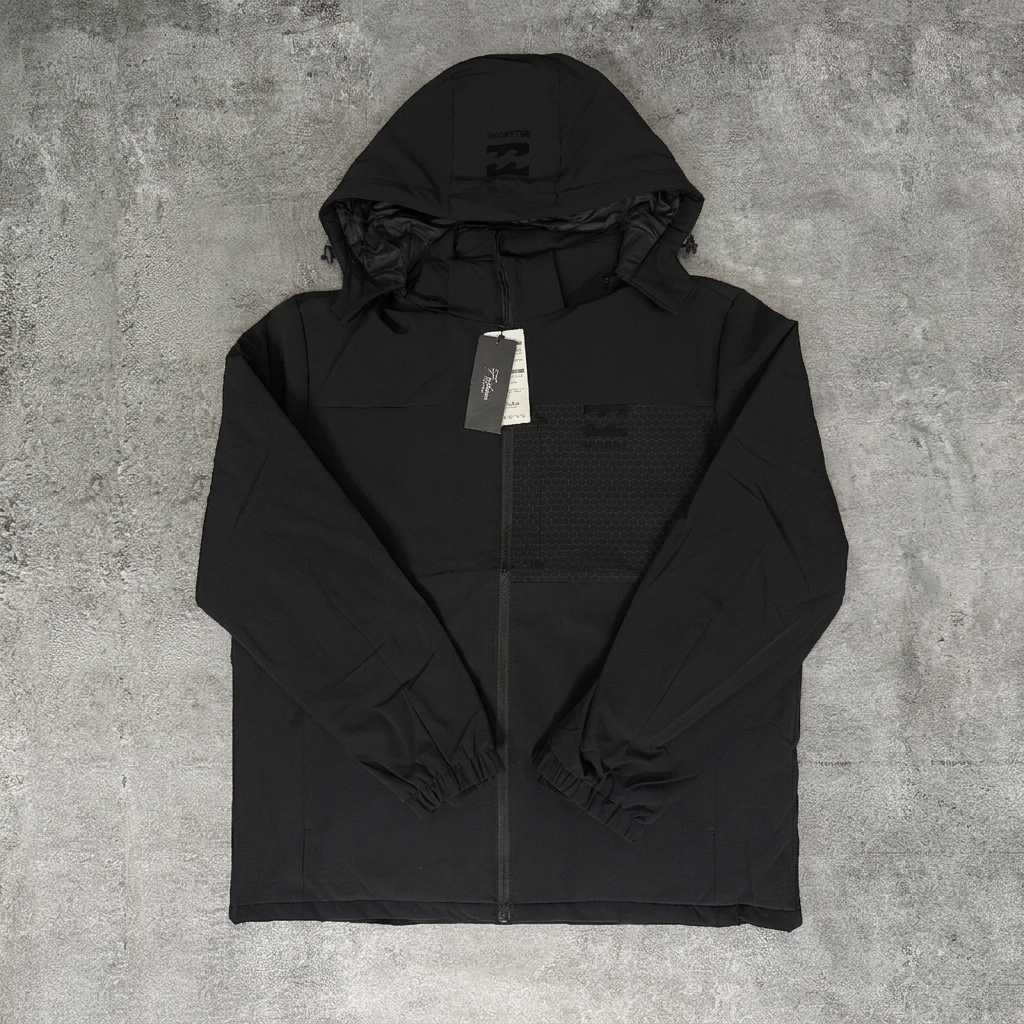 Campera Billabong Impermeable Total Black – Negro con Textura (Poliéster Alta Densidad) - Image 3
