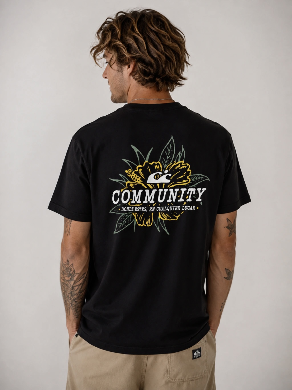 remera cmmnty "Donde estes en cualquier lugar"