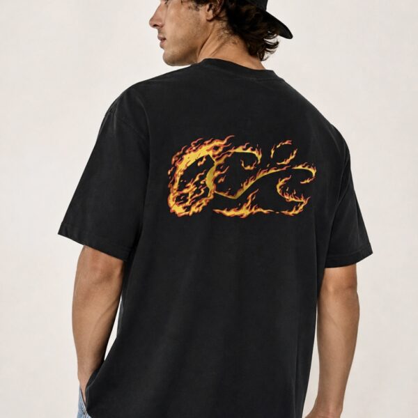 remera cmmnty "Flame Rush Black Edition"