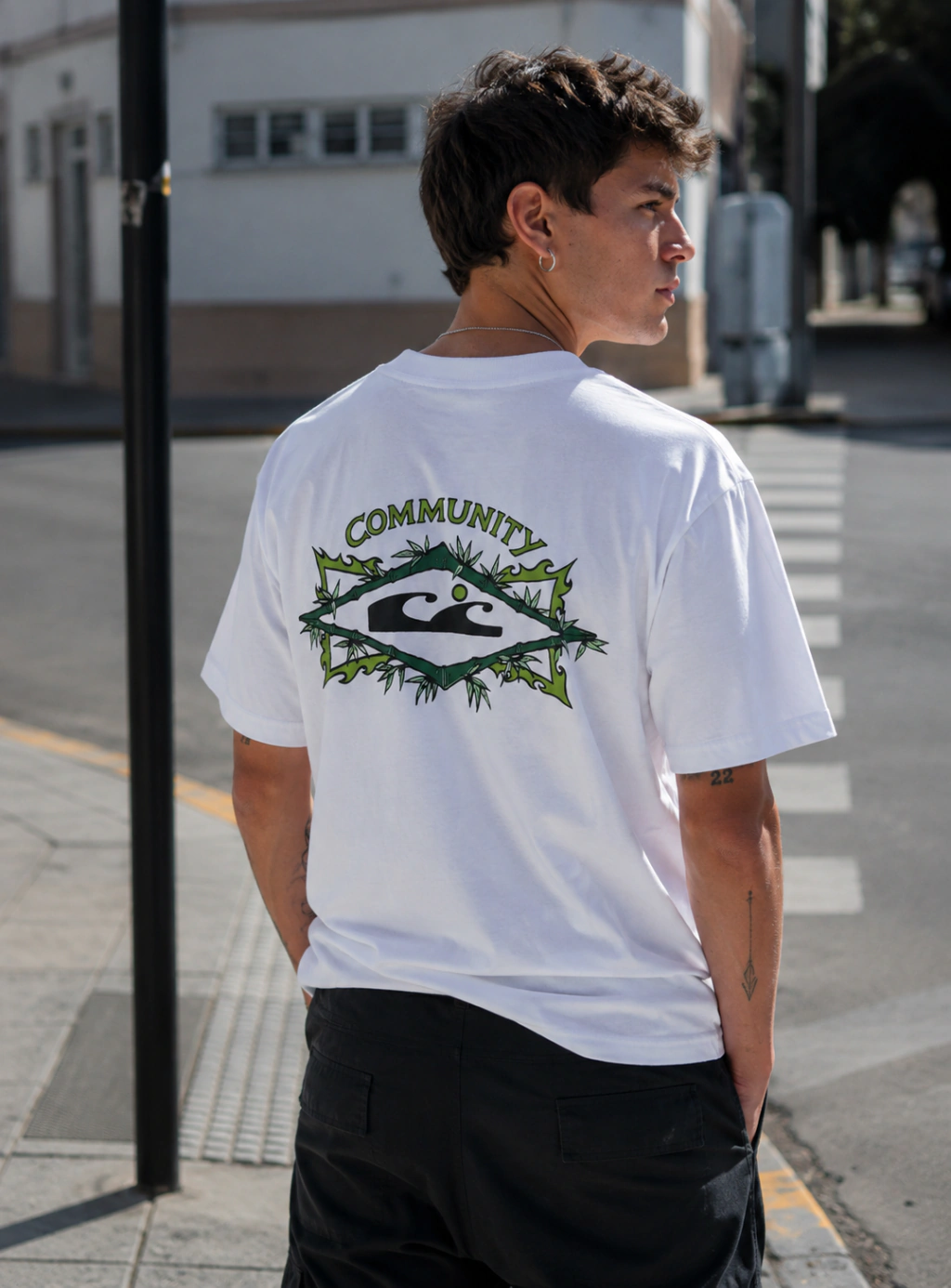 remera cmmnty "Acid green"
